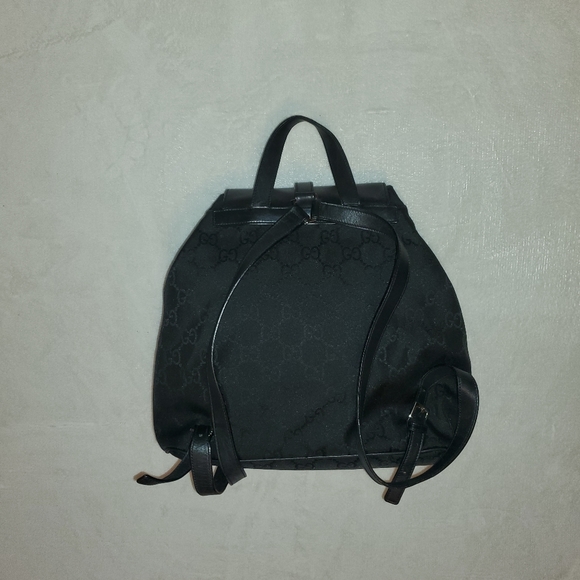 Authentic Gucci Jackie Canvas/ Leather Backpack (unisex) - Picture 3 of 9